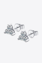 Load image into Gallery viewer, Moissanite 925 Sterling Silver Stud Earrings Ti Amo I love you
