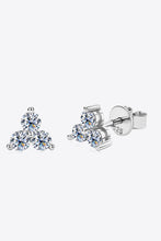 Load image into Gallery viewer, Moissanite 925 Sterling Silver Stud Earrings Ti Amo I love you
