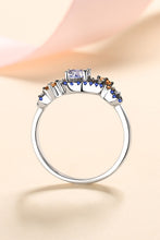 Load image into Gallery viewer, Moissanite Contrast 925 Sterling Silver Ring - Sizes 4-10 Ti Amo I love you
