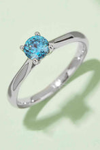 Load image into Gallery viewer, Moissanite Contrast 925 Sterling Silver Solitaire Ring Ti Amo I love you
