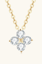 Load image into Gallery viewer, Moissanite Four Leaf Clover Pendant Necklace Ti Amo I love you
