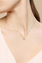 Load image into Gallery viewer, Moissanite Four Leaf Clover Pendant Necklace Ti Amo I love you
