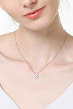 Load image into Gallery viewer, Moissanite Four Leaf Clover Pendant Necklace Ti Amo I love you
