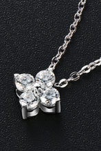 Load image into Gallery viewer, Moissanite Four Leaf Clover Pendant Necklace Ti Amo I love you
