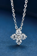 Load image into Gallery viewer, Moissanite Four Leaf Clover Pendant Necklace Ti Amo I love you
