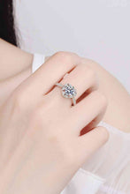 Load image into Gallery viewer, Moissanite Heart Ring Ti Amo I love you
