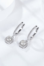 Load image into Gallery viewer, Moissanite Huggie Drop Earrings Ti Amo I love you
