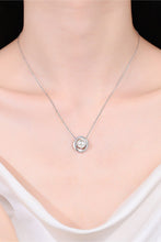 Load image into Gallery viewer, Moissanite Pearl Rhodium-Plated Necklace Ti Amo I love you
