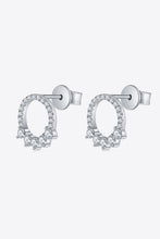 Load image into Gallery viewer, Moissanite Platinum-Plated Earrings Ti Amo I love you
