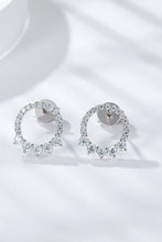 Load image into Gallery viewer, Moissanite Platinum-Plated Earrings Ti Amo I love you
