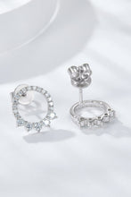 Load image into Gallery viewer, Moissanite Platinum-Plated Earrings Ti Amo I love you
