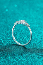 Load image into Gallery viewer, Moissanite Rhodium-Plated Ring Ti Amo I love you
