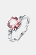 Load image into Gallery viewer, Morganite 925 Sterling Silver Ring - Sizes 6-9 Ti Amo I love you
