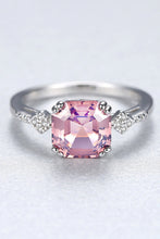 Load image into Gallery viewer, Morganite 925 Sterling Silver Ring - Sizes 6-9 Ti Amo I love you
