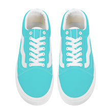 Load image into Gallery viewer, Ti Amo I love you - Exclusive Brand - Medium Turquoise Blue - Low Top Flat Sneaker
