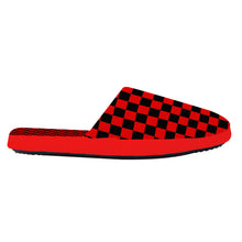 Load image into Gallery viewer, Ti Amo I love you-  Exclusive Brand  - Red &amp; Black Checkered -  Family - Slippers
