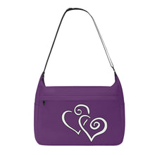 Load image into Gallery viewer, Ti Amo I love you - Exclusive Brand - Bossanova 2 - Double White Heart - Journey Computer Shoulder Bag
