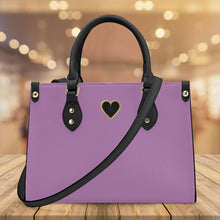 Load image into Gallery viewer, Ti Amo I love you - Exclusive Brand - Opera Mauve - Luxury Womens PU Tote Bag - Black Straps
