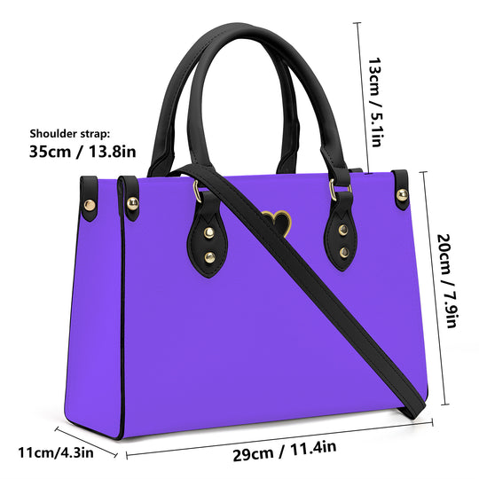 Ti Amo I love you - Exclusive Brand - Light Purple - Luxury Womens PU Tote Bag - Black Straps