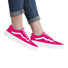 Load image into Gallery viewer, Ti Amo I love you - Exclusive Brand - Dark Hot Pink - Low Top Flat Sneaker
