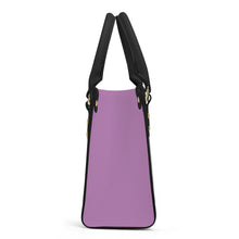 Load image into Gallery viewer, Ti Amo I love you - Exclusive Brand - Opera Mauve - Luxury Womens PU Tote Bag - Black Straps
