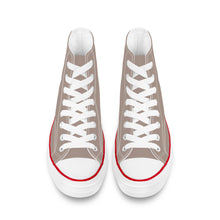 Load image into Gallery viewer, Ti Amo I love you - Exclusive Brand - Del Rio -  White Daisy - High Top Canvas Shoes - White  Soles
