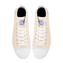 Load image into Gallery viewer, Ti Amo I love you - Exclusive Brand - Oasis - 3 Owls - High-Top Canvas Shoes - White Soles
