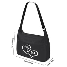 Load image into Gallery viewer, Ti Amo I love you - Exclusive Brand - Shark - Double White Heart - Journey Computer Shoulder Bag
