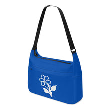 Load image into Gallery viewer, Ti Amo I love you - Exclusive Brand - Dark Blue - White Daisy -  Journey Computer Shoulder Bag
