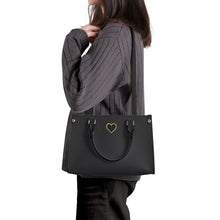 Load image into Gallery viewer, Ti Amo I love you - Exclusive Brand - Heavy Metal - Luxury Womens PU Tote Bag - Black Straps
