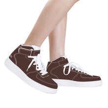 Load image into Gallery viewer, Ti Amo I love you - Exclusive Brand - American Mahogany -  High Top Unisex Sneakers
