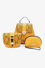 Load image into Gallery viewer, Nicole Lee USA Python 3-Piece Bag Set Ti Amo I love you
