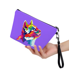 Load image into Gallery viewer, Ti Amo I love you - Exclusive Brand - Heliotrope 3 - Cat - Sling Cosmetic Bag
