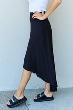 Load image into Gallery viewer, Ninexis First Choice High Waisted Flare Maxi Skirt in Black Ti Amo I love you
