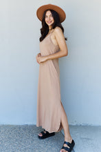 Load image into Gallery viewer, Ninexis Good Energy Full Size Cami Side Slit Maxi Dress in Camel - Sizes S-3XL Ti Amo I love you
