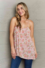 Load image into Gallery viewer, Ninexis Hang Loose Tulip Hem Cami Top in Mauve Floral Ti Amo I love you
