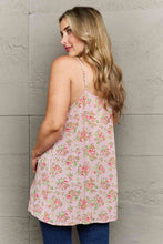 Load image into Gallery viewer, Ninexis Hang Loose Tulip Hem Cami Top in Mauve Floral Ti Amo I love you
