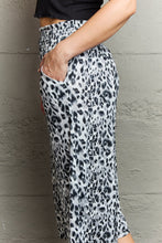 Load image into Gallery viewer, Ninexis Leopard High Waist Flowy Wide Leg Pants with Pockets - Sizes S-XL Ti Amo I love you
