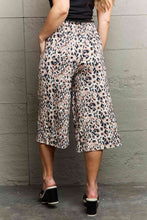 Load image into Gallery viewer, Ninexis Leopard High Waist Flowy Wide Leg Pants with Pockets Ti Amo I love you
