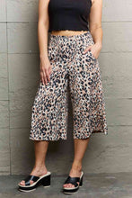 Load image into Gallery viewer, Ninexis Leopard High Waist Flowy Wide Leg Pants with Pockets Ti Amo I love you
