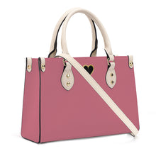 Load image into Gallery viewer, Ti Amo I love you - Exclusive Brand - Old Pink - Luxury Womens PU Tote Bag - Cream Straps
