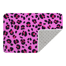 Load image into Gallery viewer, Ti Amo I love you - Exclusive Brand - Persian Pink with Cerise Leopard Spots - Doormat
