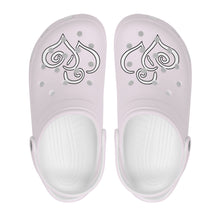 Load image into Gallery viewer, Ti Amo I love you - Exclusive Brand - Prim - Double White Heart - Womens Classic Clogs - Sizes 5-14.5
