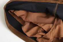 Load image into Gallery viewer, Early Autumn Suede High Grade Large Pocket Slimming A line Skirt
