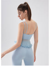 Load image into Gallery viewer, Womens Air Sense Beauty Back Lace Yoga Vest with Chest Pads Pilates Workout Underwear Sports Bra
