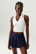 Load image into Gallery viewer, Stand Collar Tennis Women Yoga Fitness Running Top Quick Drying Sleeveless Vest with Chest Pad
