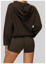 Load image into Gallery viewer, Big Pocket Cap Coat Large V neck Loose Comfortable Outdoor Top Outdoor Running Exercise Coat
