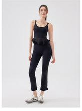 Load image into Gallery viewer, Womens Air Sense Beauty Back Lace Yoga Vest with Chest Pads Pilates Workout Underwear Sports Bra
