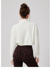 Load image into Gallery viewer, Womens Fitness Cold Proof Keep Warm Outerwear Running Sports Workout Clothes Polar Fleece Long Sleeve Yoga Wear Jacket
