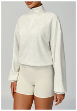 Load image into Gallery viewer, Womens Autumn Winter Zipper Sweater Casual Loose Windproof Warm All Matching Running Fitness Sportswear Sweater
